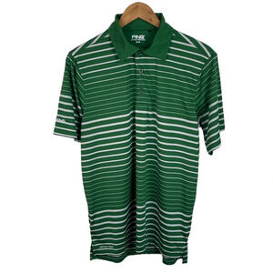 PO545 Mens PING Golf Brand Sensor Cool Performance Striped Polo Shirt M